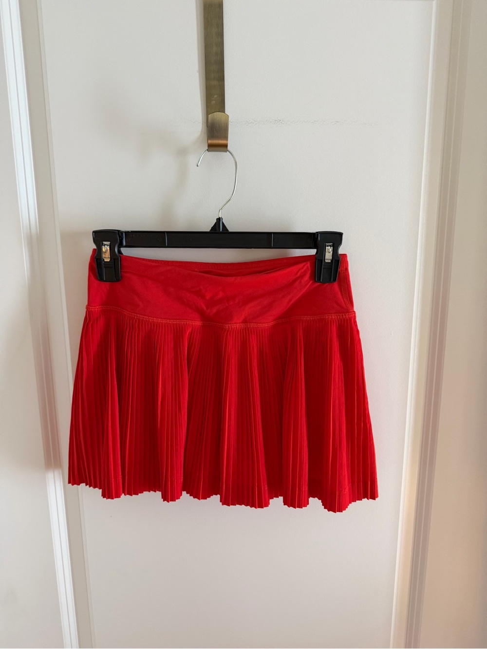 lululemon athletica Pleat to the Street II Red Hot Mini Skort